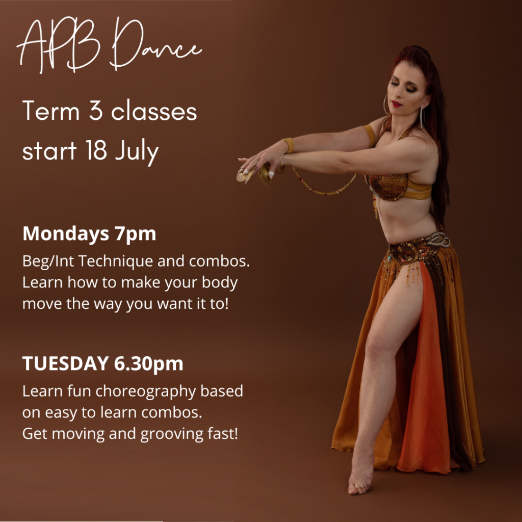 Term 3 classes start 18th July. Mondays 7pm - Beginner / Intermediate tecnique and combos. Learn how to make your body move the way you want it to! Tuesdays 6.30pm. Learn fun choreography based on easy to learn combos. Get moving and grooving fast!