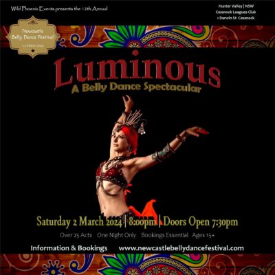 Luminous Belly Dance Spectacular – Newcastle Bellydance Festival – 2nd March 2024